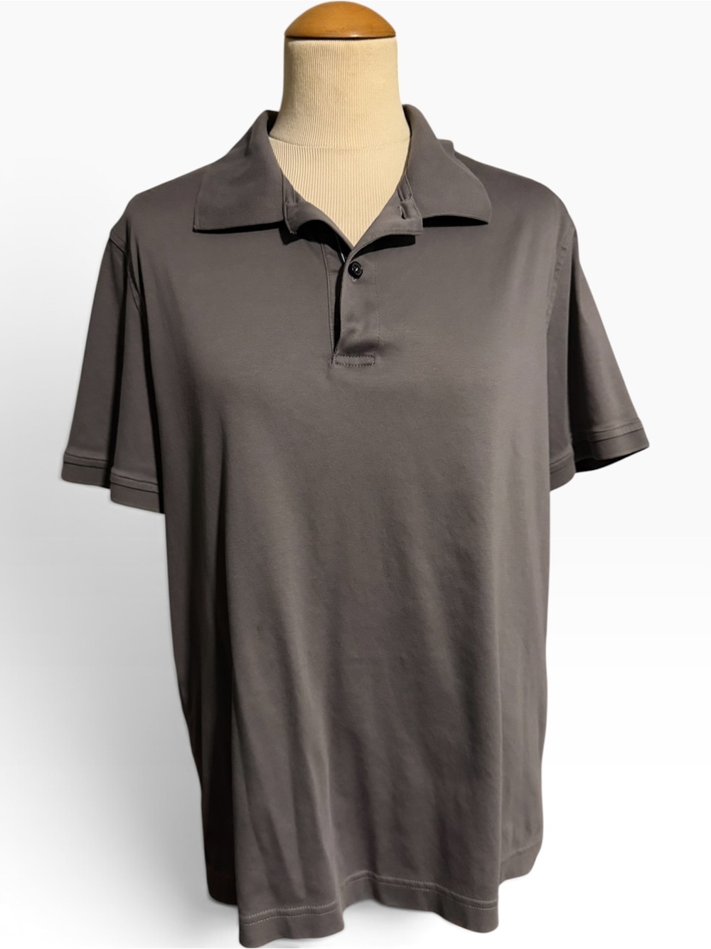 UntuckIt Mens Polo Shirt Gray Size Medium